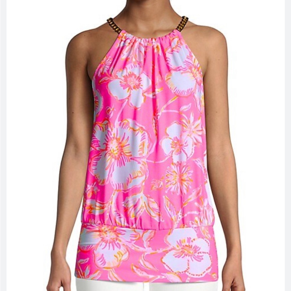 Lilly Pulitzer halter top, size M.